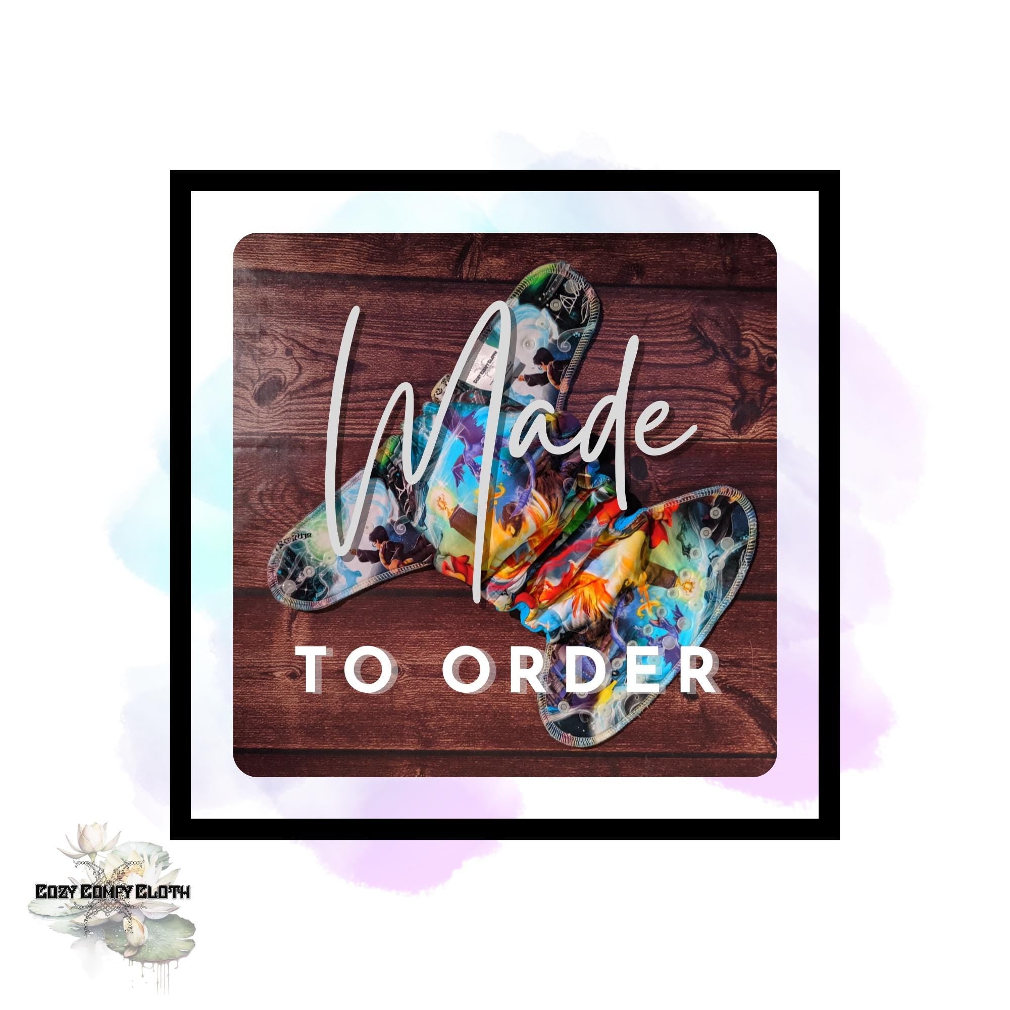 Made to Order HP Custom Windpro Fleece Cloth Diaper: One Size Hybrid Fitted Nappy