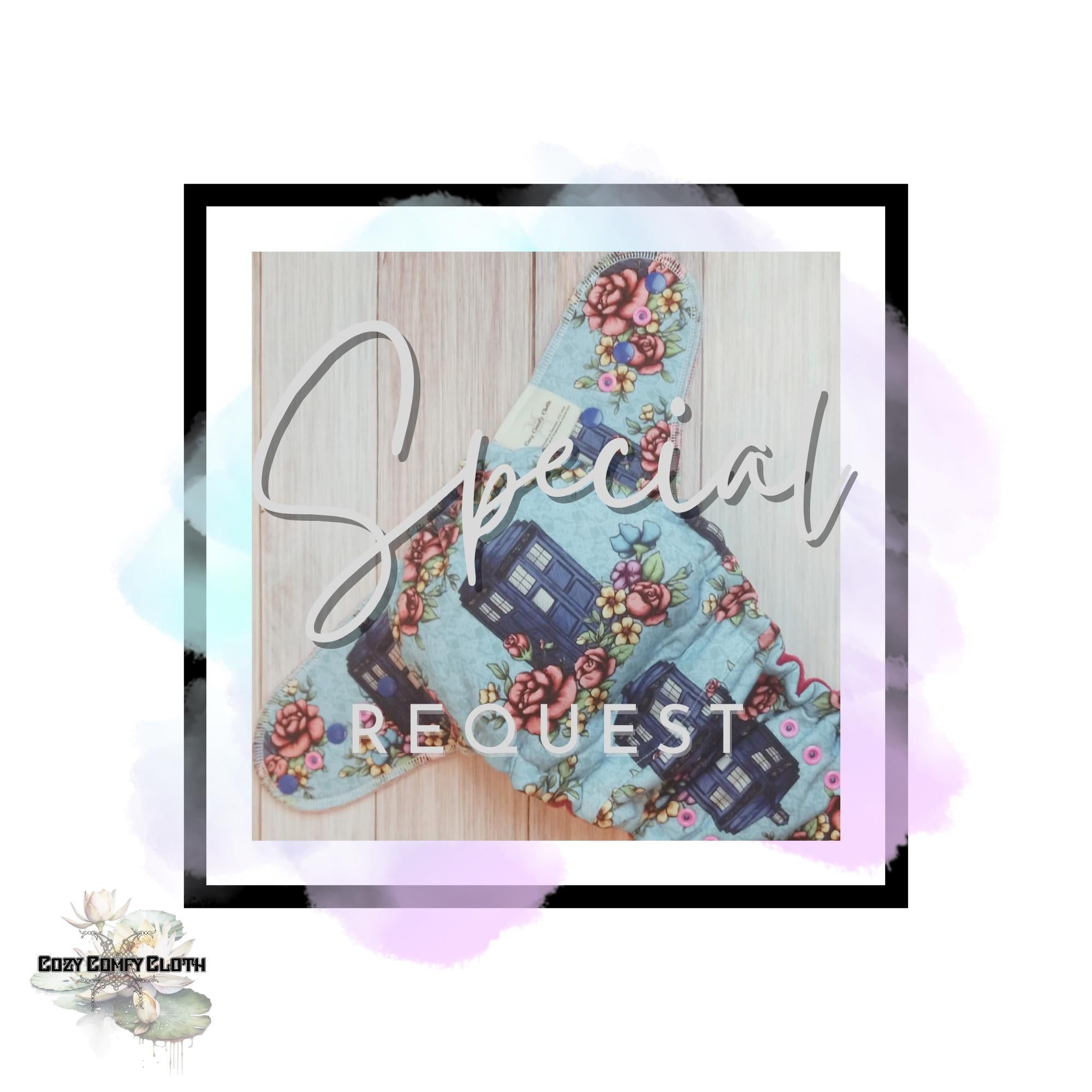 Floral Hybrid Fitted Cloth Diaper: Windpro Fleece, Hemp Insert, One Size