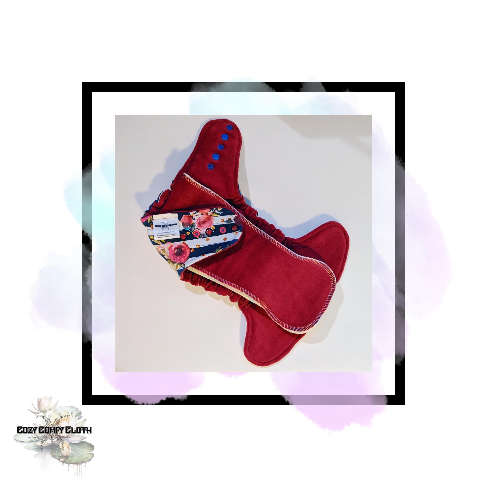 Made To Order Cloth Diaper: Windpro Fleece Hybrid Fitted Nappy, Hemp Insert