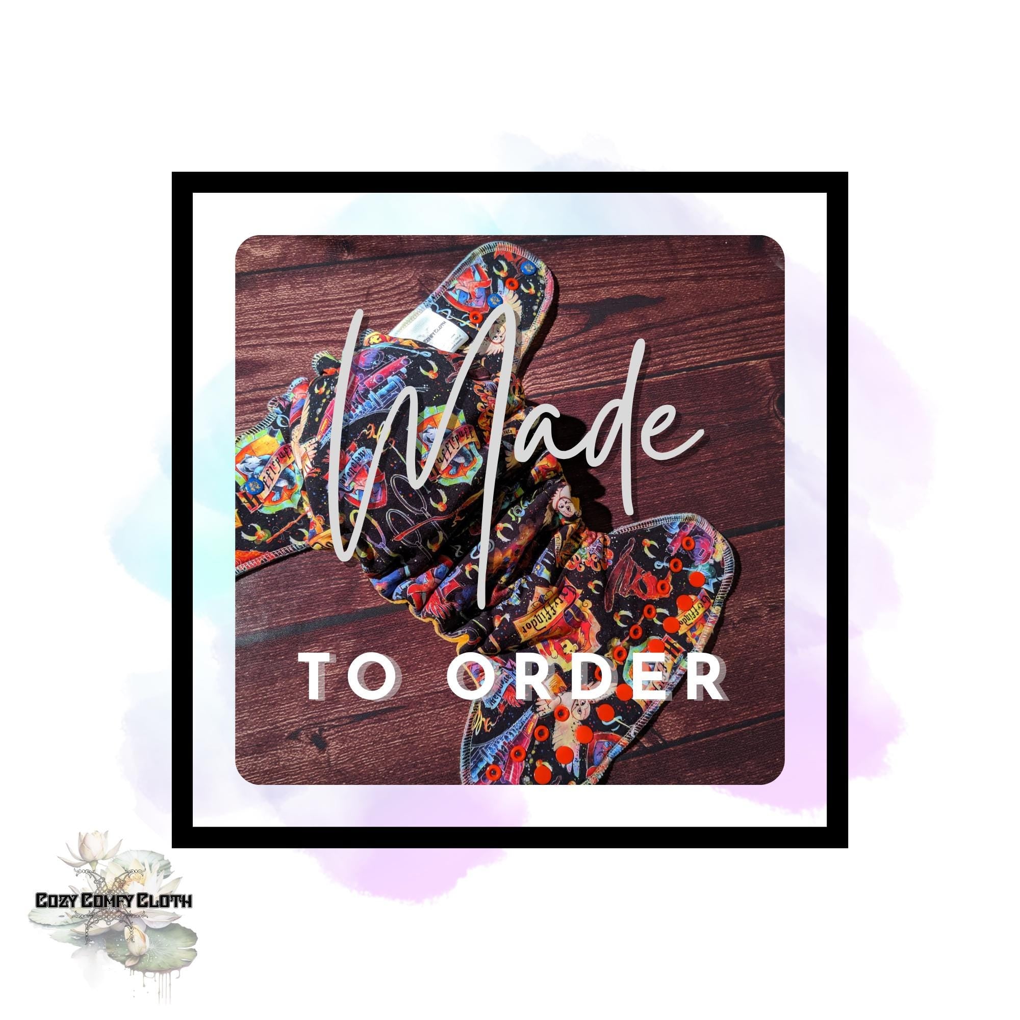 Made to Order HP Custom Windpro Fleece Cloth Diaper: One Size Hybrid Fitted Nappy