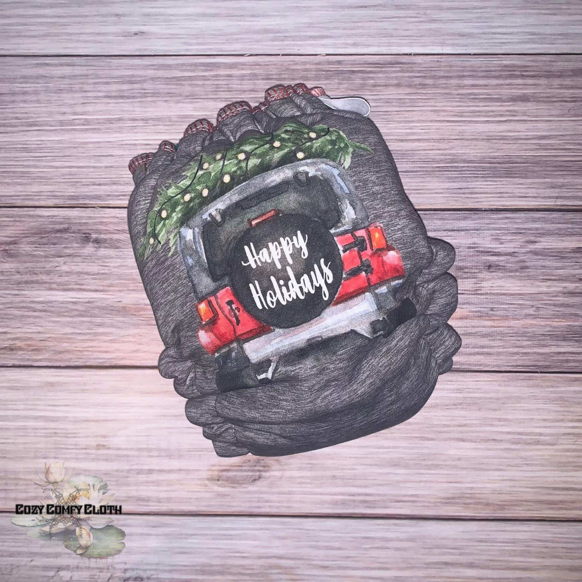 Happy Holidays Jeep Cloth Diaper: One Size Hybrid Fitted Nappy, Bamboo Insert
