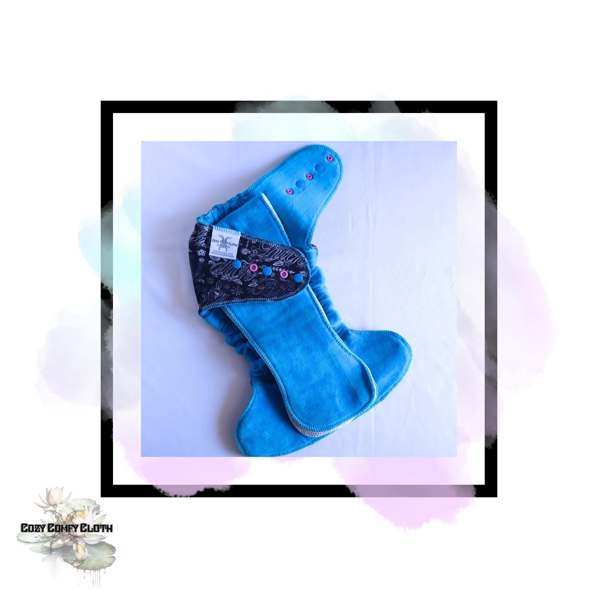 Color Curse words  Custom Cloth Diaper: One Size Hybrid Fitted, Windpro Fleece