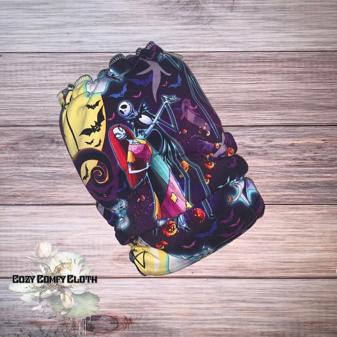 Made to Order Halloween Toddler Cloth Diaper: Windpro Fleece Hybrid Fitted Nappy