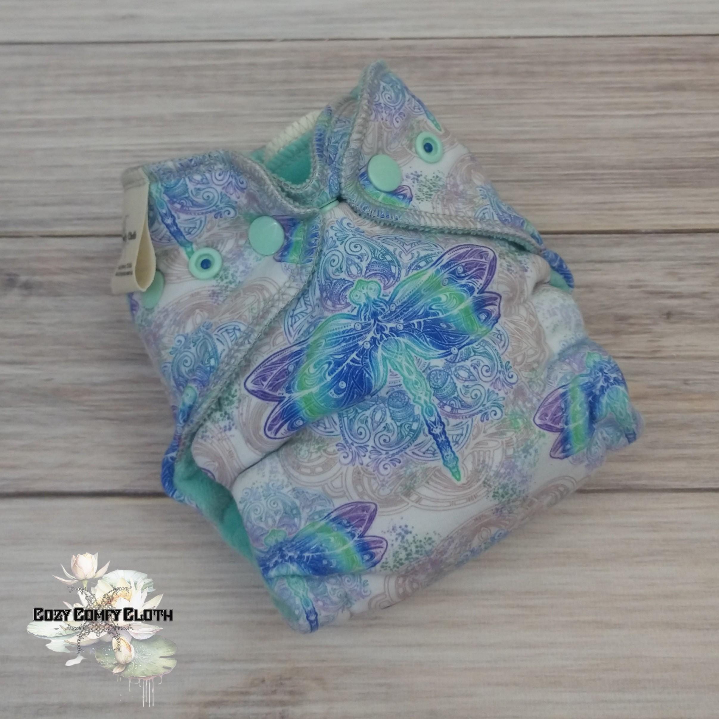 Dragonfly Newborn Cloth Diaper: Windpro Fleece Hybrid Nappy