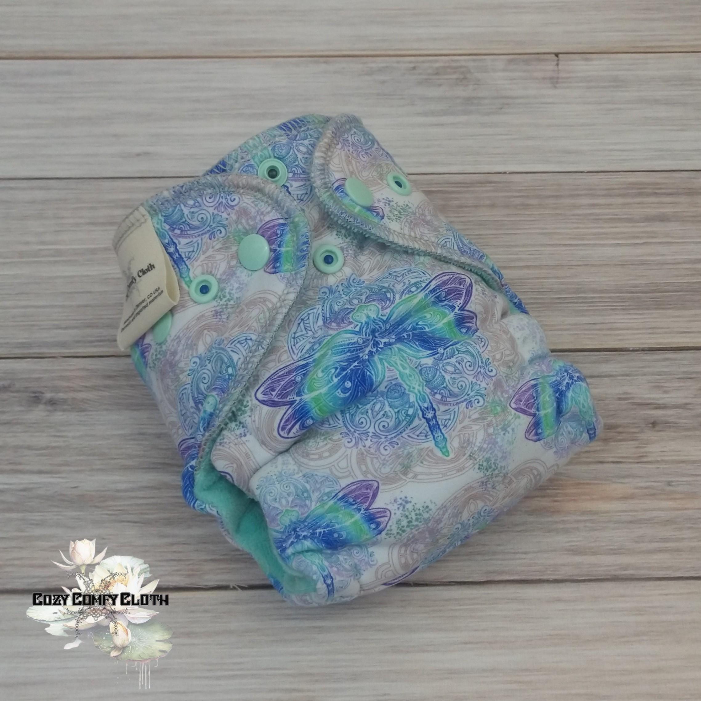 Dragonfly Newborn Cloth Diaper: Windpro Fleece Hybrid Nappy