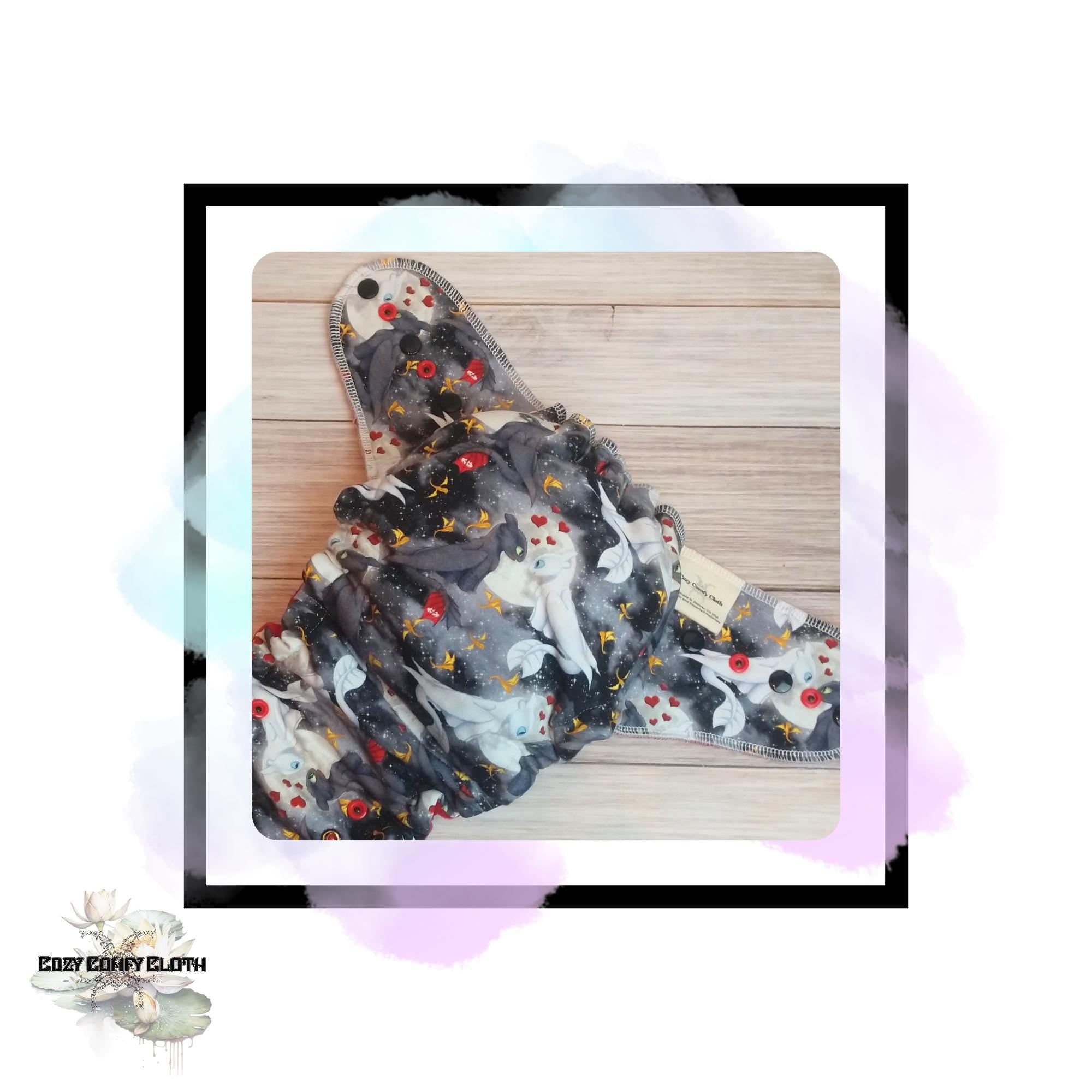 HTTYD Cloth Diaper: Custom One Size, Windpro Fleece Hybrid Fitted