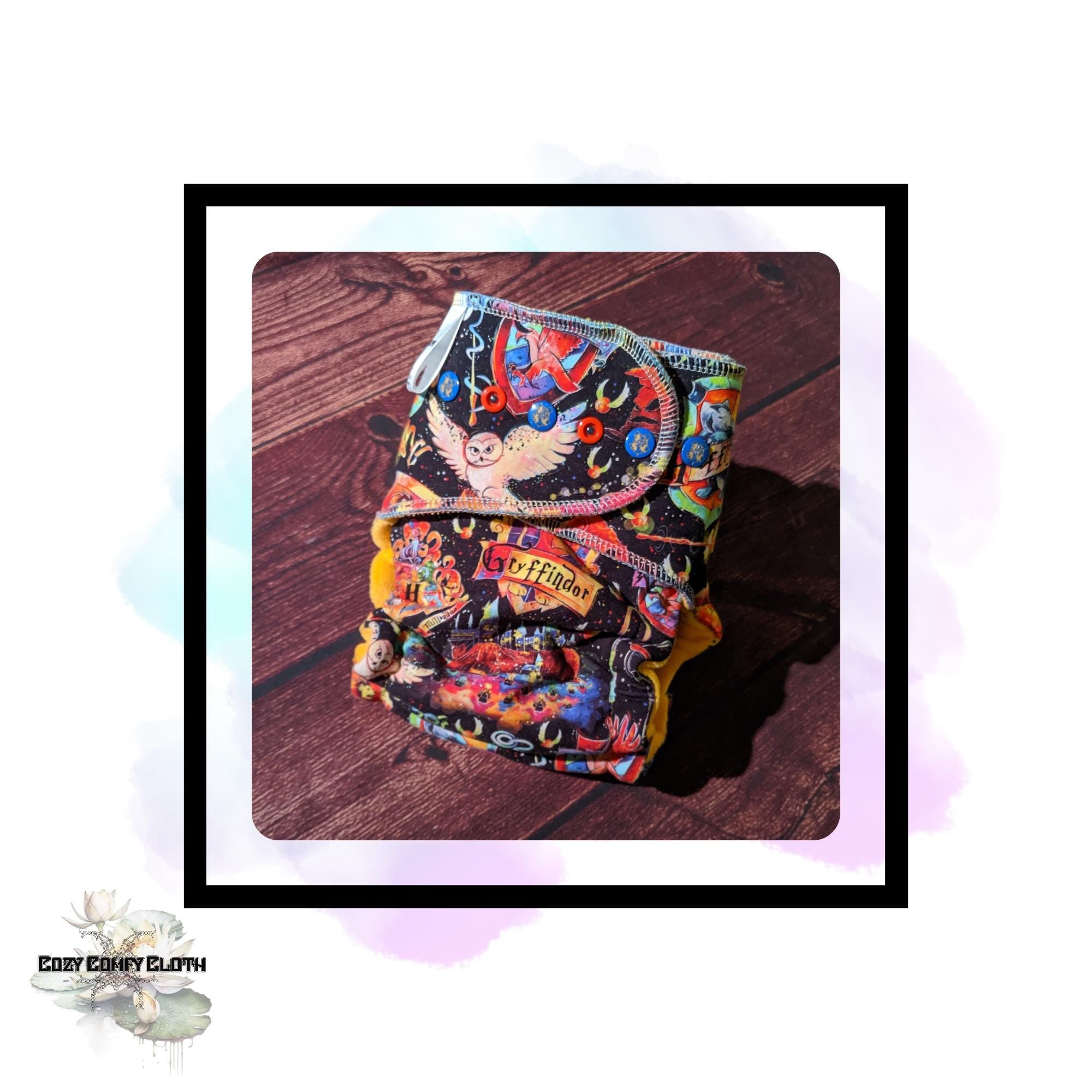 Made to Order HP Custom Windpro Fleece Cloth Diaper: One Size Hybrid Fitted Nappy