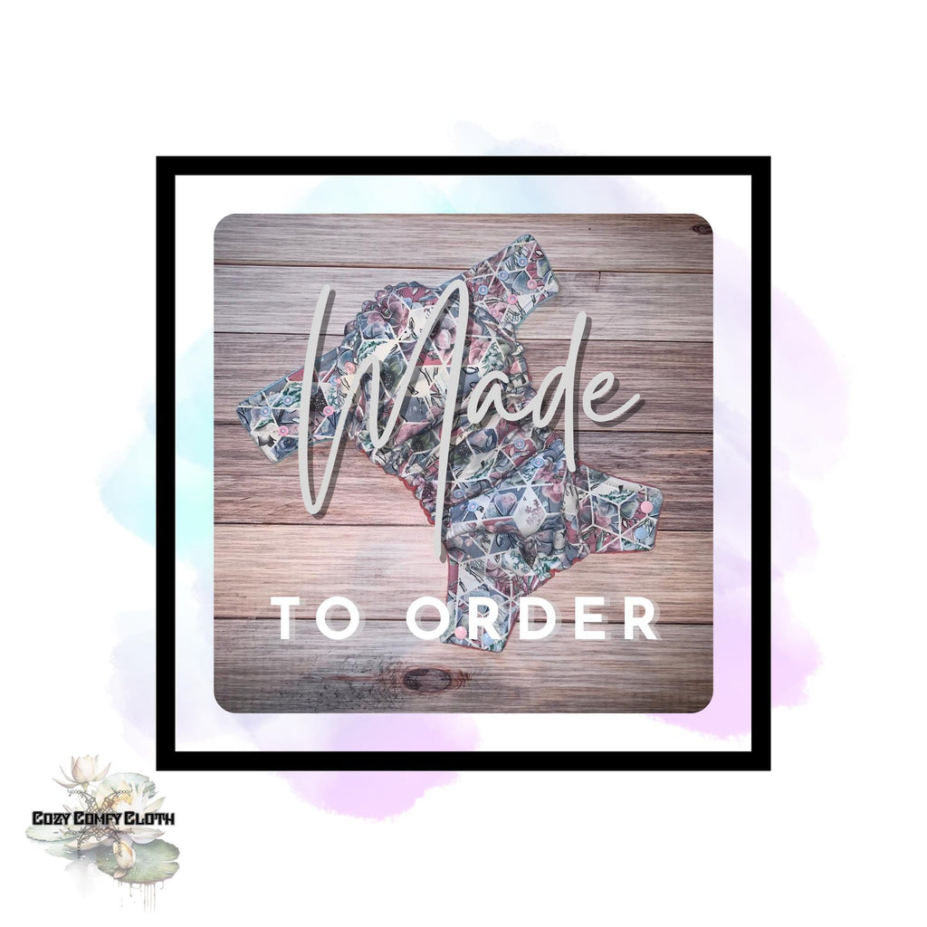 Custom Cotton Lycra Cloth Diaper: One Size Hybrid Trainer