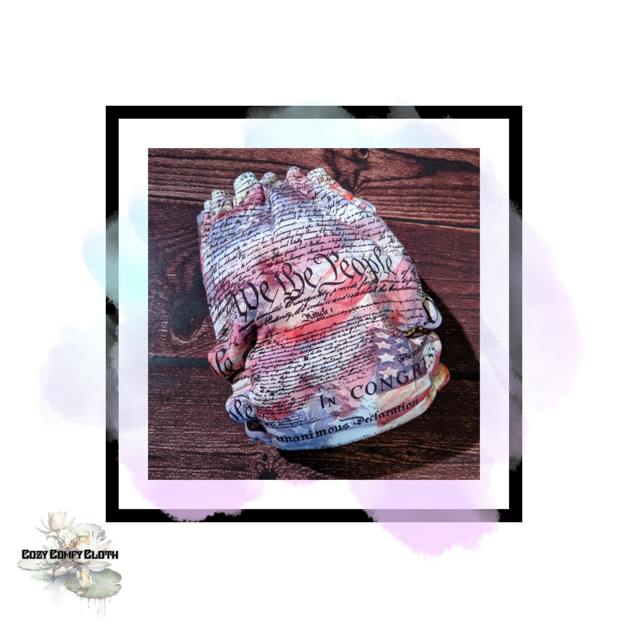 We The People Cloth Diaper: One Size Hybrid Fitted Nappy
