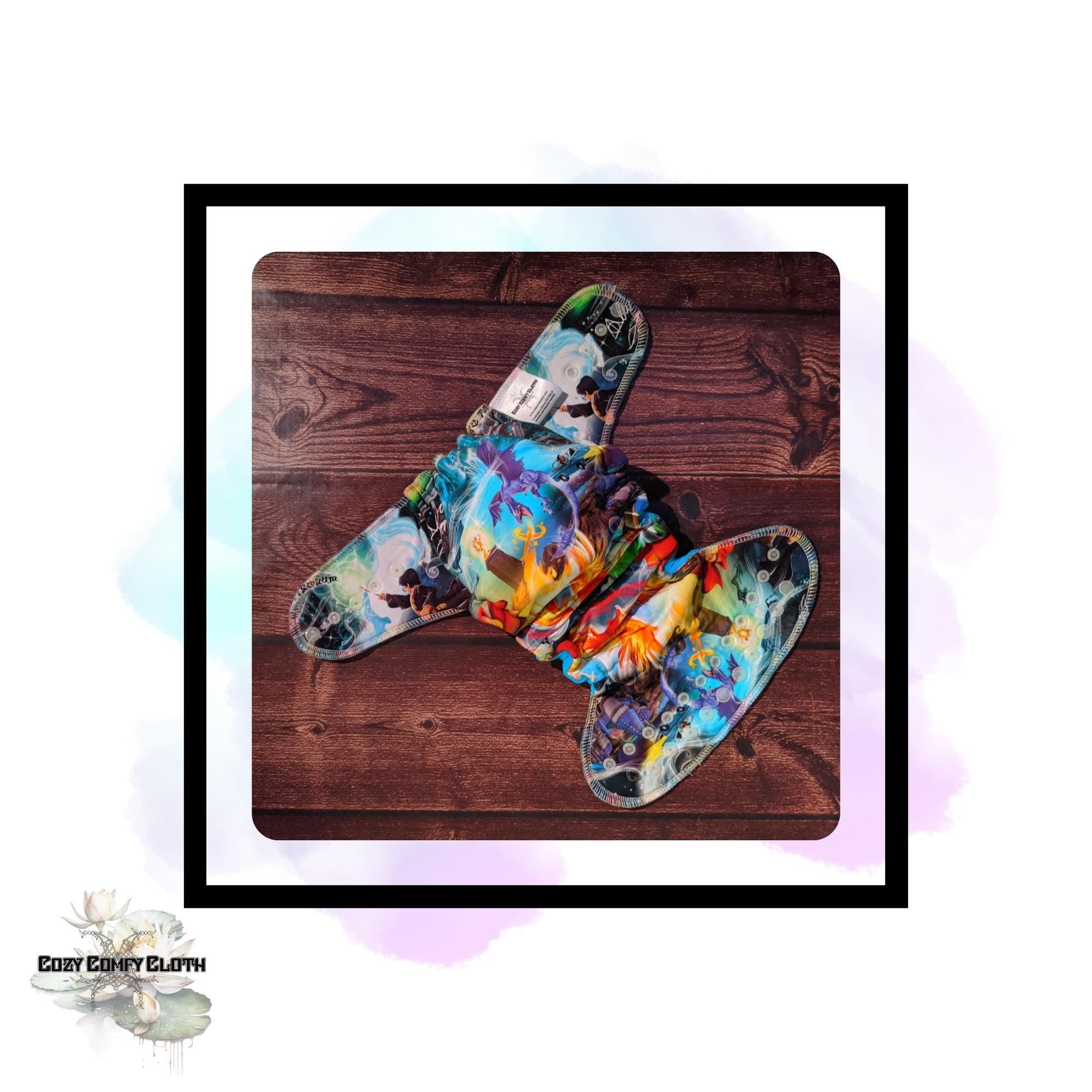 Made to Order HP Custom Windpro Fleece Cloth Diaper: One Size Hybrid Fitted Nappy