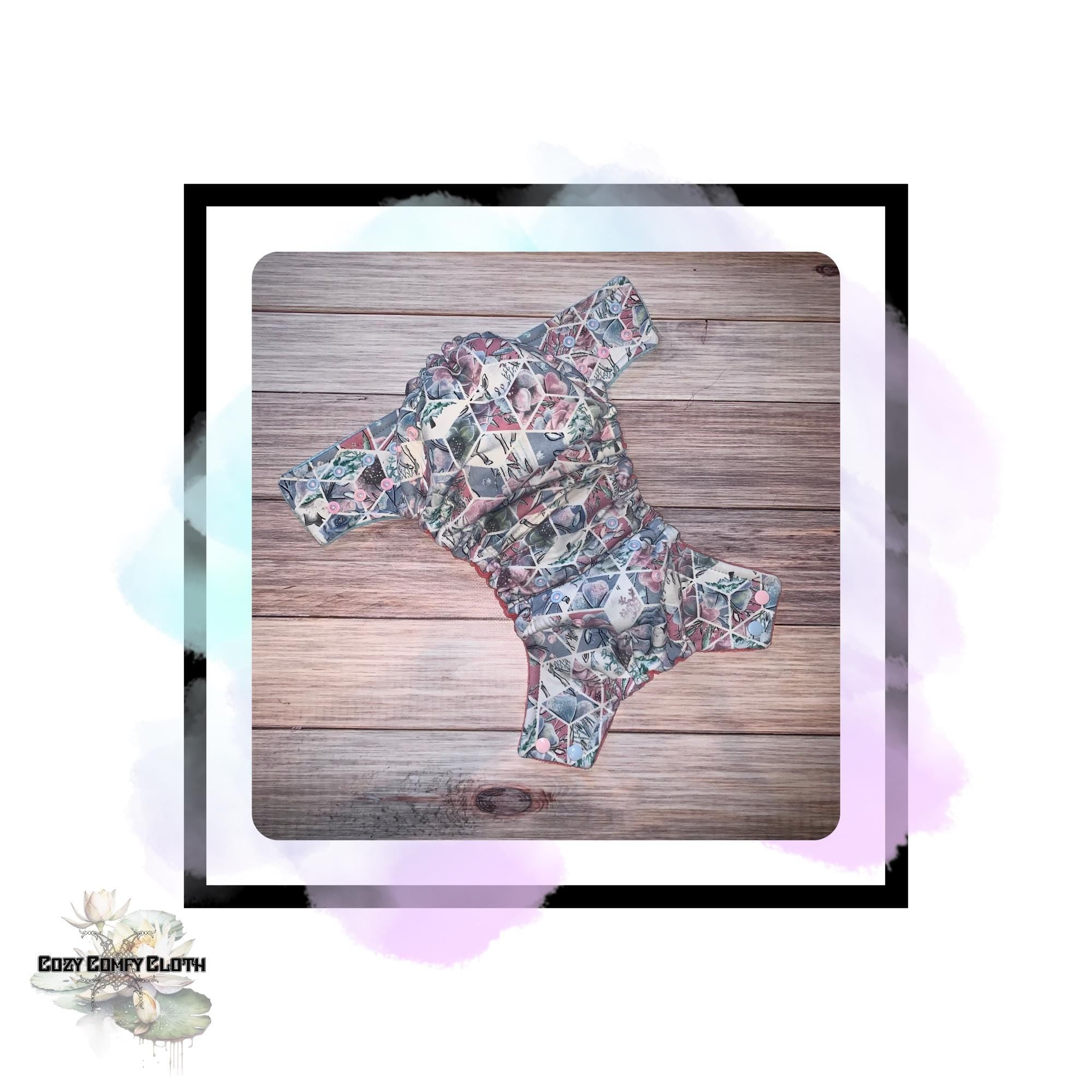 Custom Cotton Lycra Cloth Diaper: One Size Hybrid Trainer