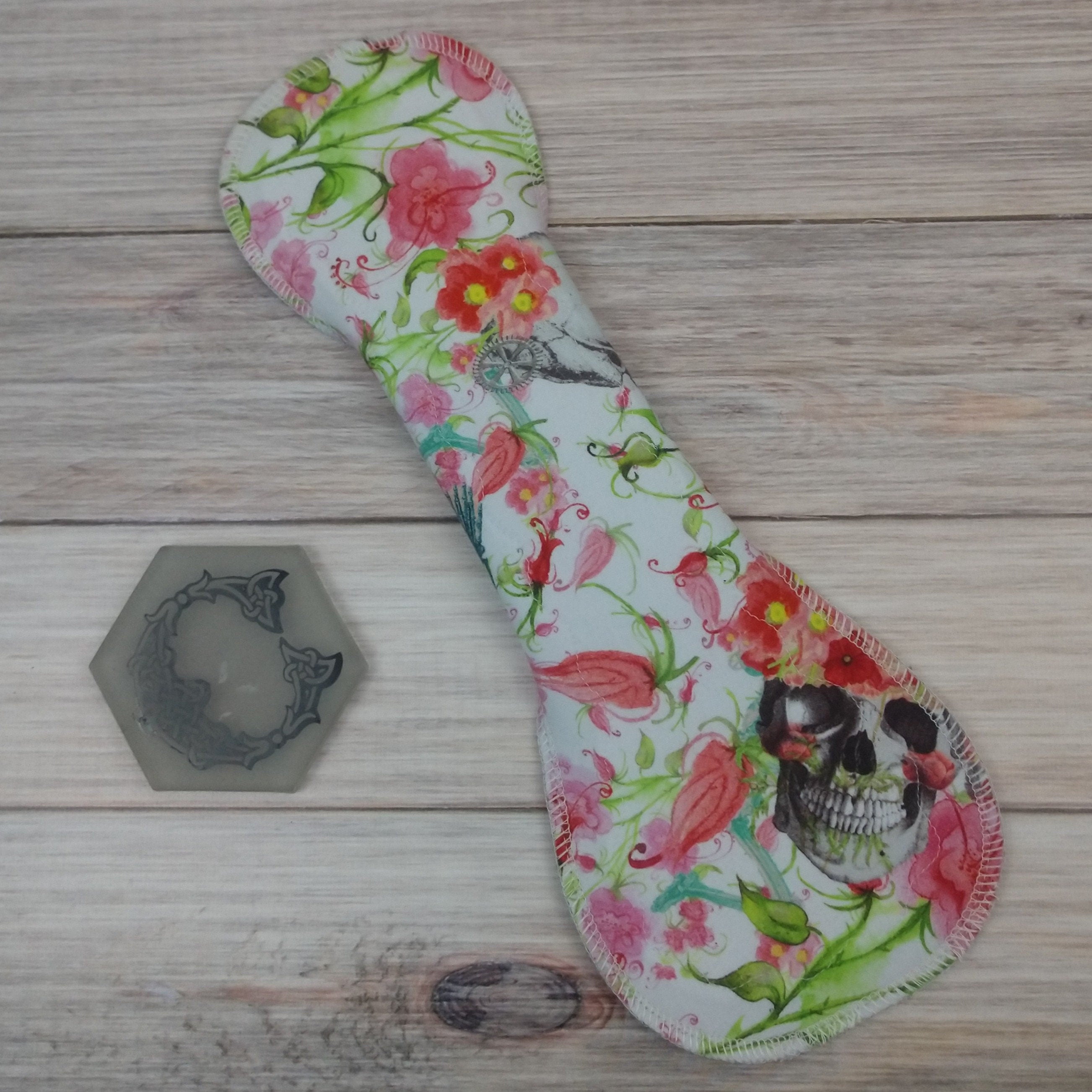 Floral Skulls Cloth Pad