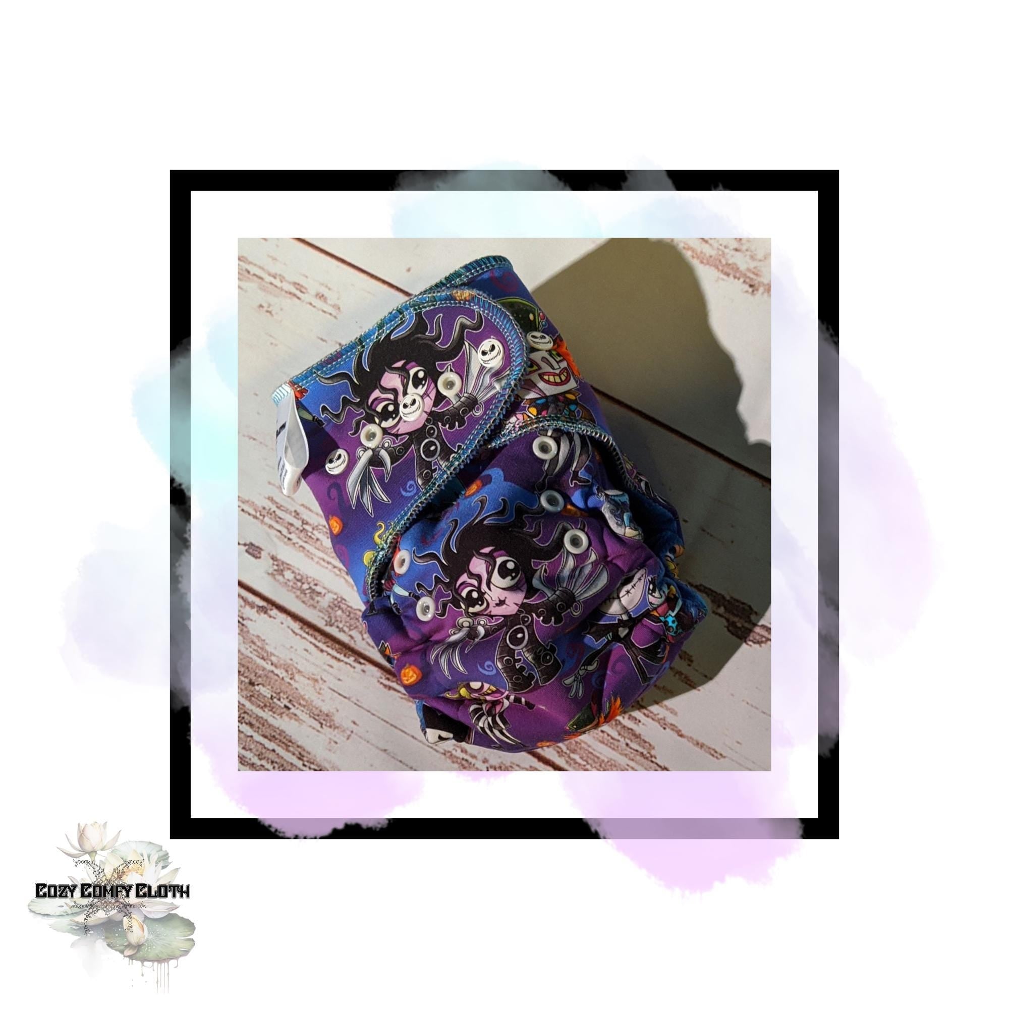 Custom Windpro Fleece Cloth Diaper: One Size Hybrid Fitted Nappy