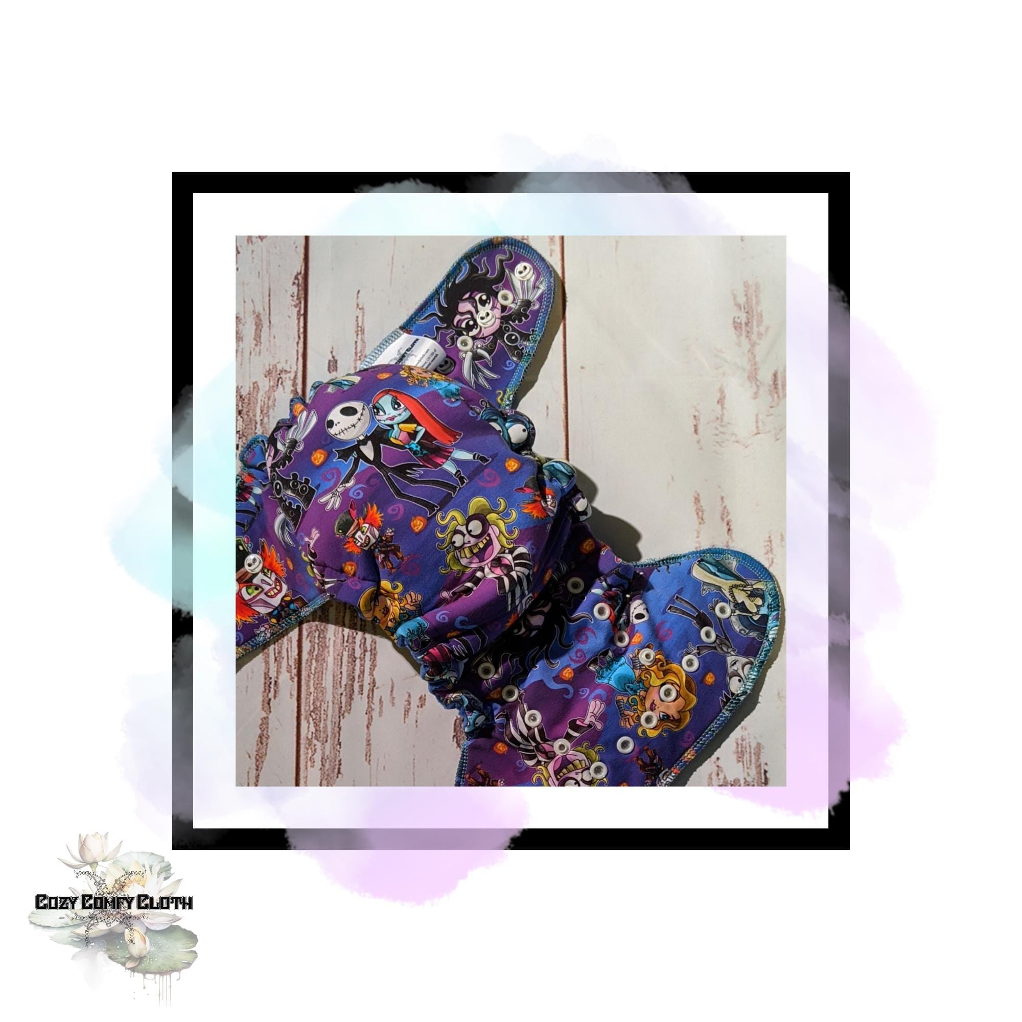 Custom Windpro Fleece Cloth Diaper: One Size Hybrid Fitted Nappy