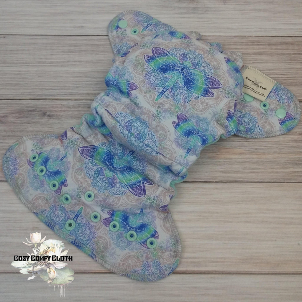 Dragonfly Newborn Cloth Diaper: Windpro Fleece Hybrid Nappy