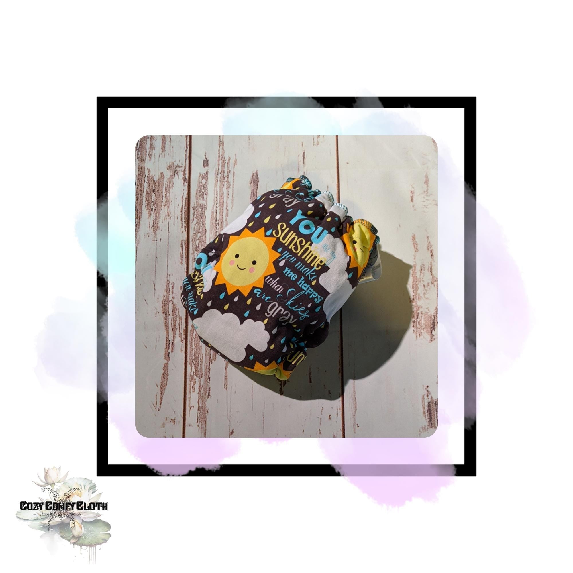 Made To Order One Size Cloth Diaper: YAMS Windpro Fleece Hybrid Fitted Nappy