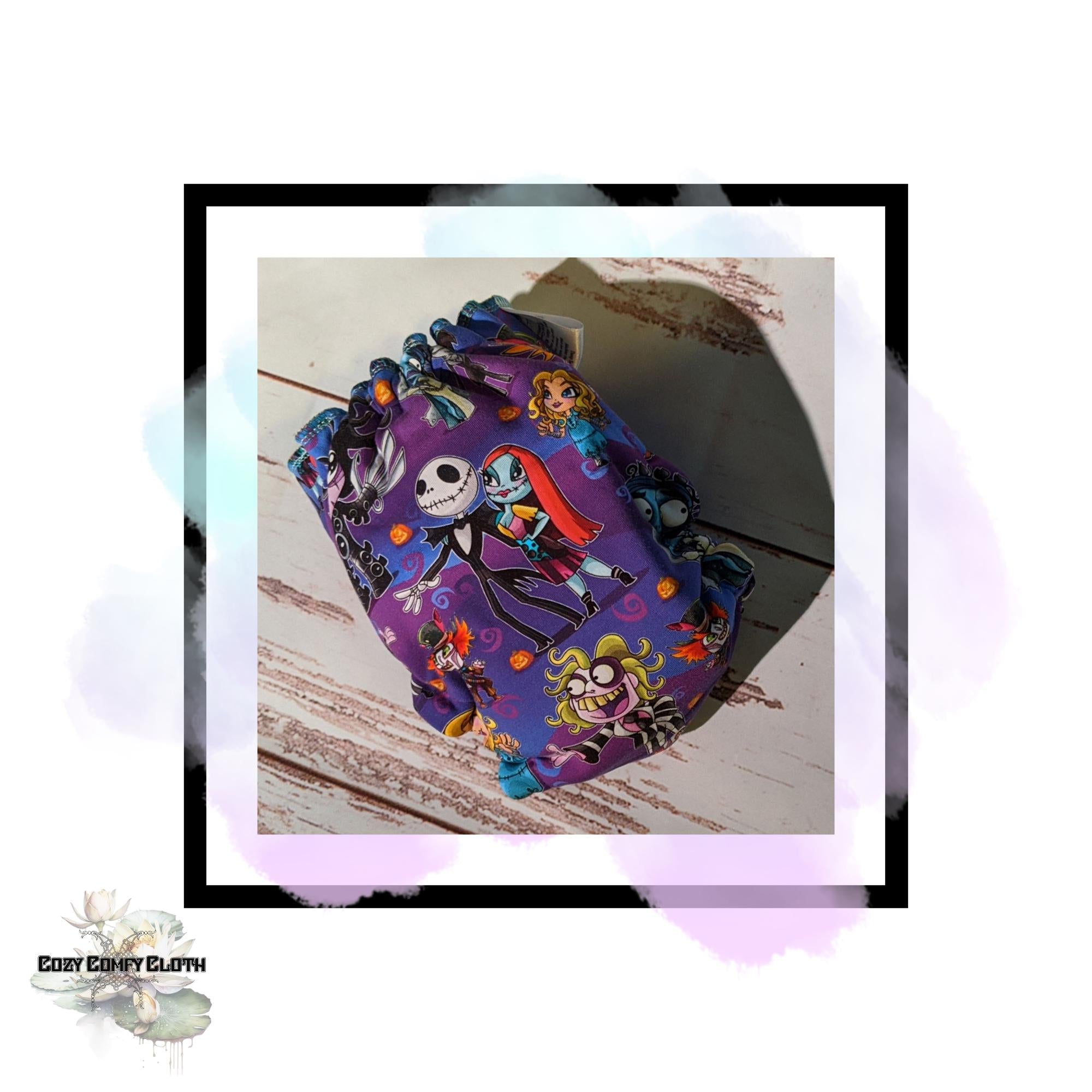 Custom Windpro Fleece Cloth Diaper: One Size Hybrid Fitted Nappy