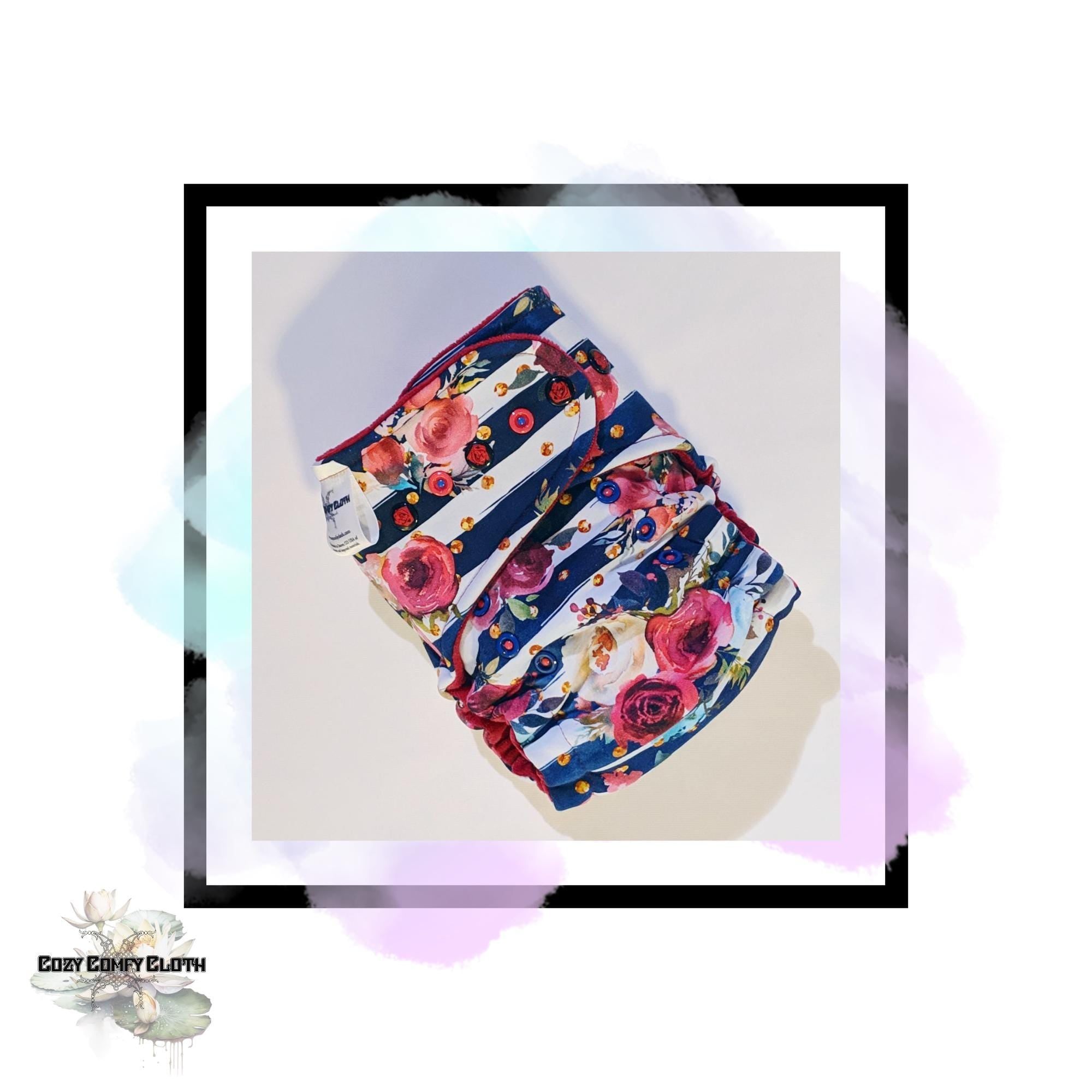 Made To Order Cloth Diaper: Windpro Fleece Hybrid Fitted Nappy, Hemp Insert