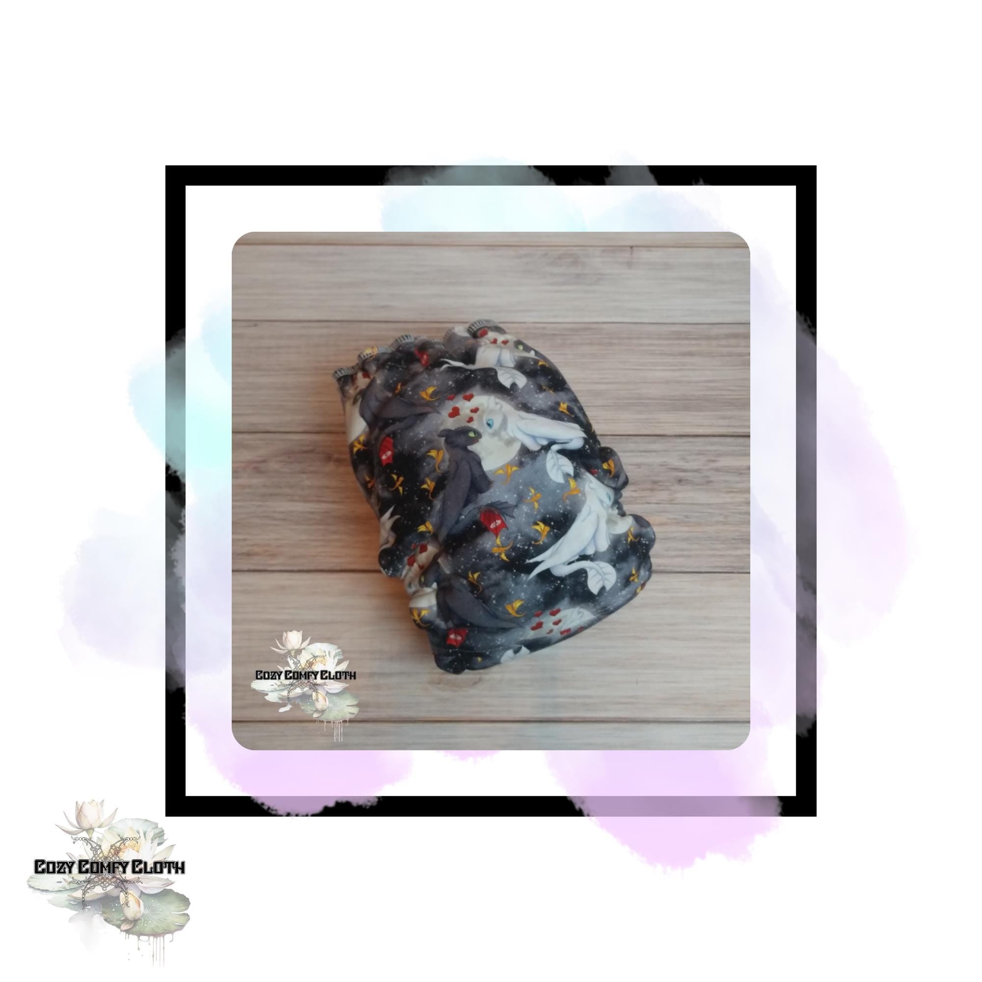 HTTYD Cloth Diaper: Custom One Size, Windpro Fleece Hybrid Fitted