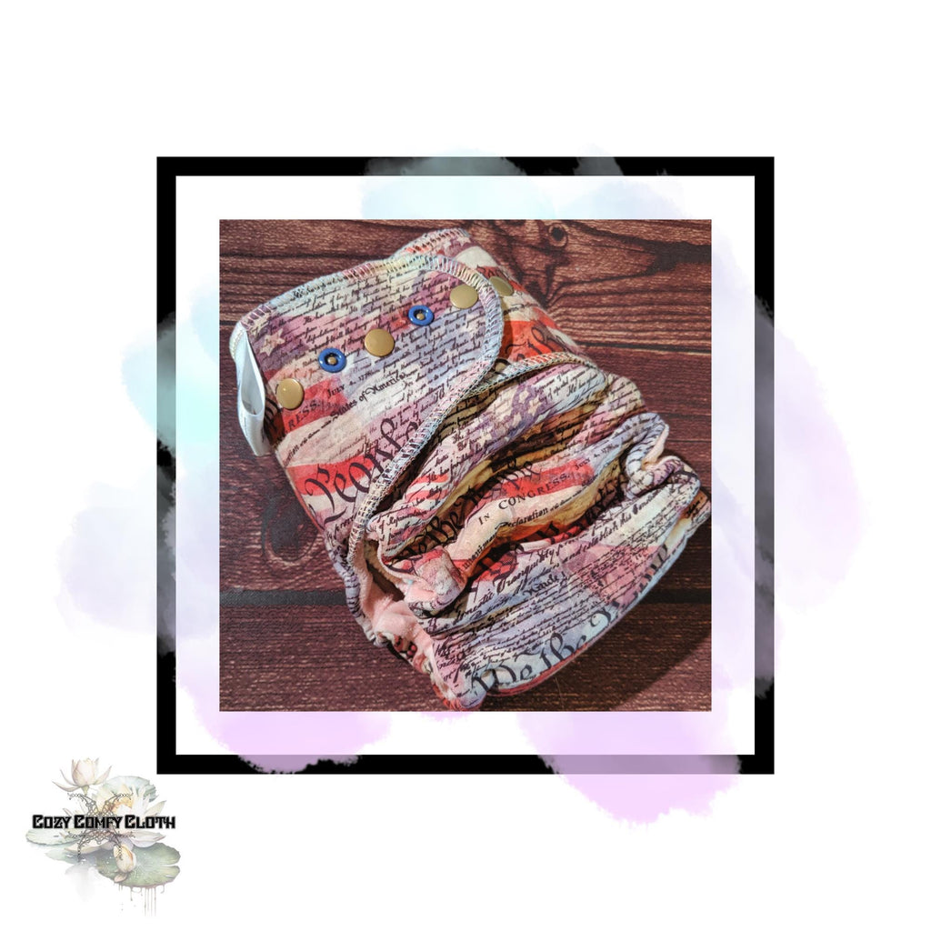 We The People Cloth Diaper: One Size Hybrid Fitted Nappy