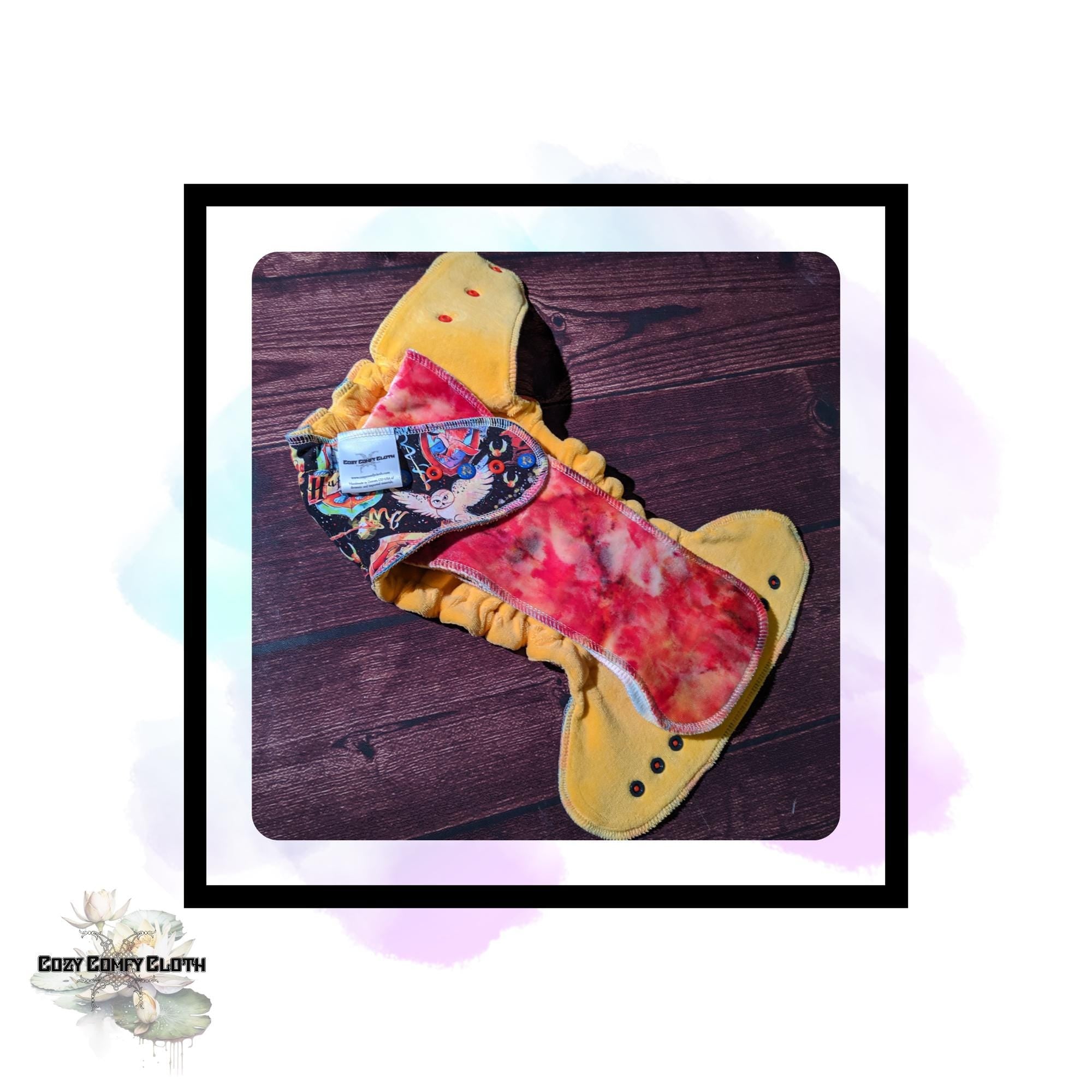 Made to Order HP Custom Windpro Fleece Cloth Diaper: One Size Hybrid Fitted Nappy