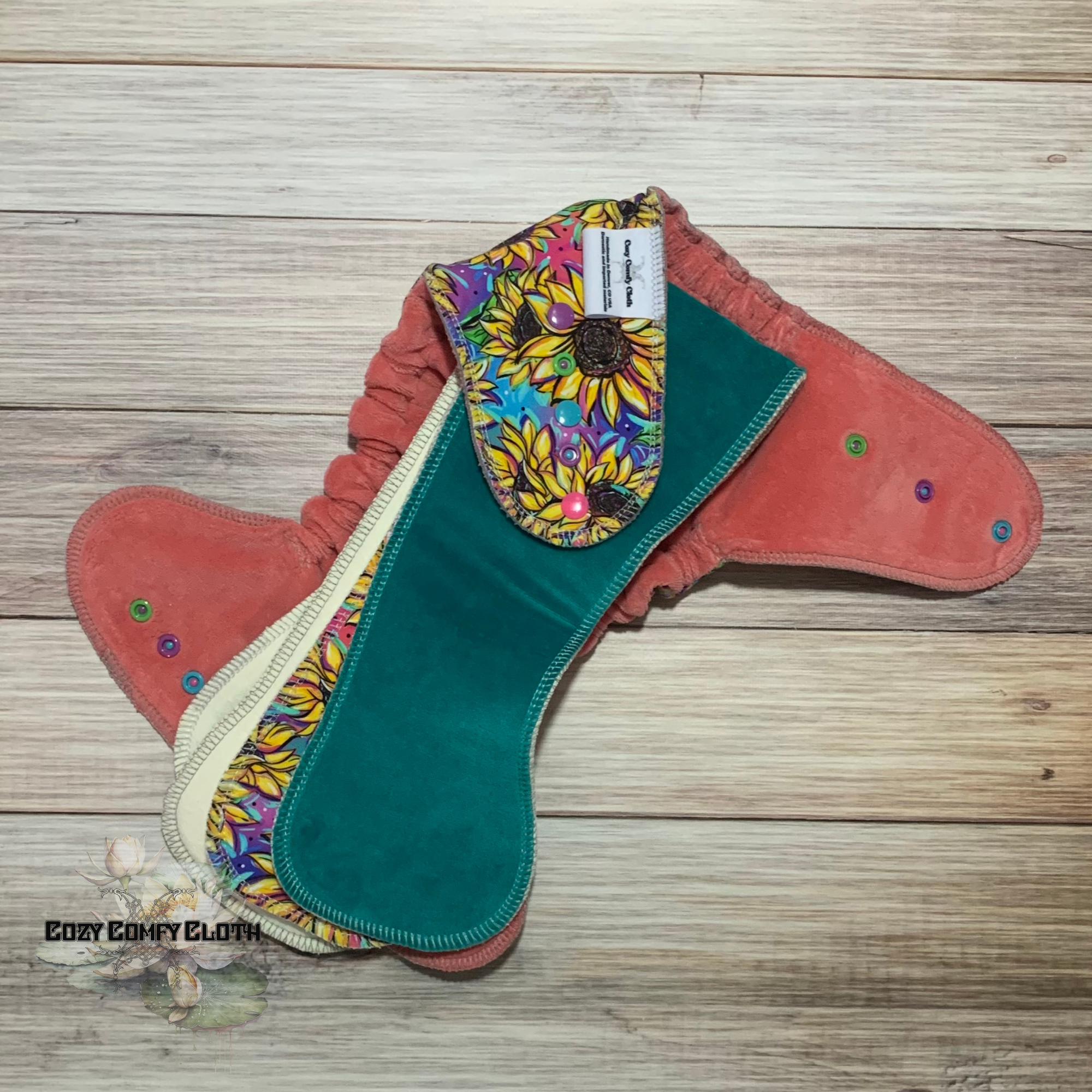 One Size Retro Sunflower