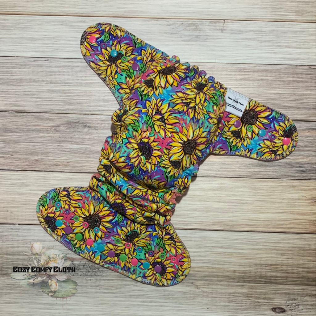 One Size Retro Sunflower