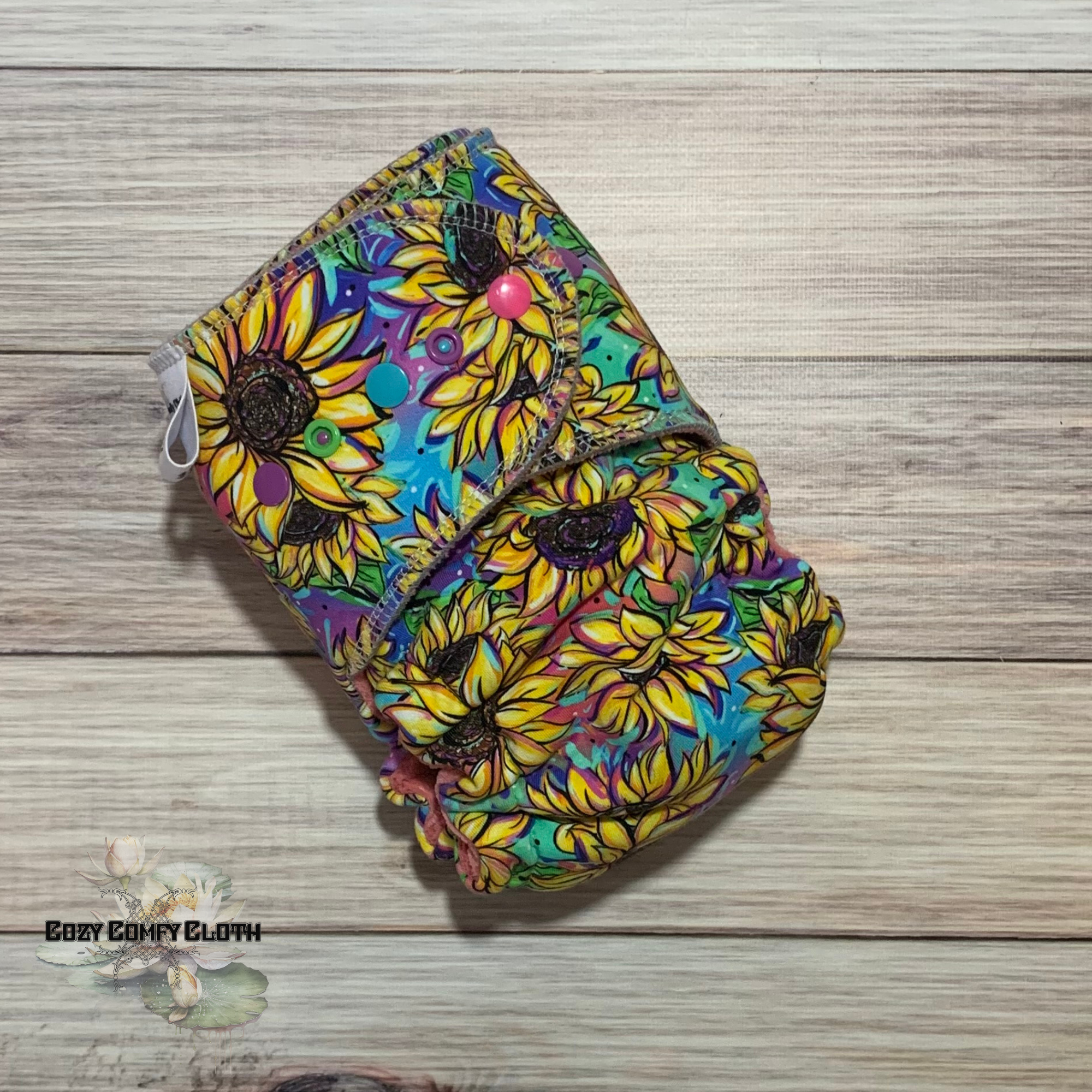 One Size Retro Sunflower